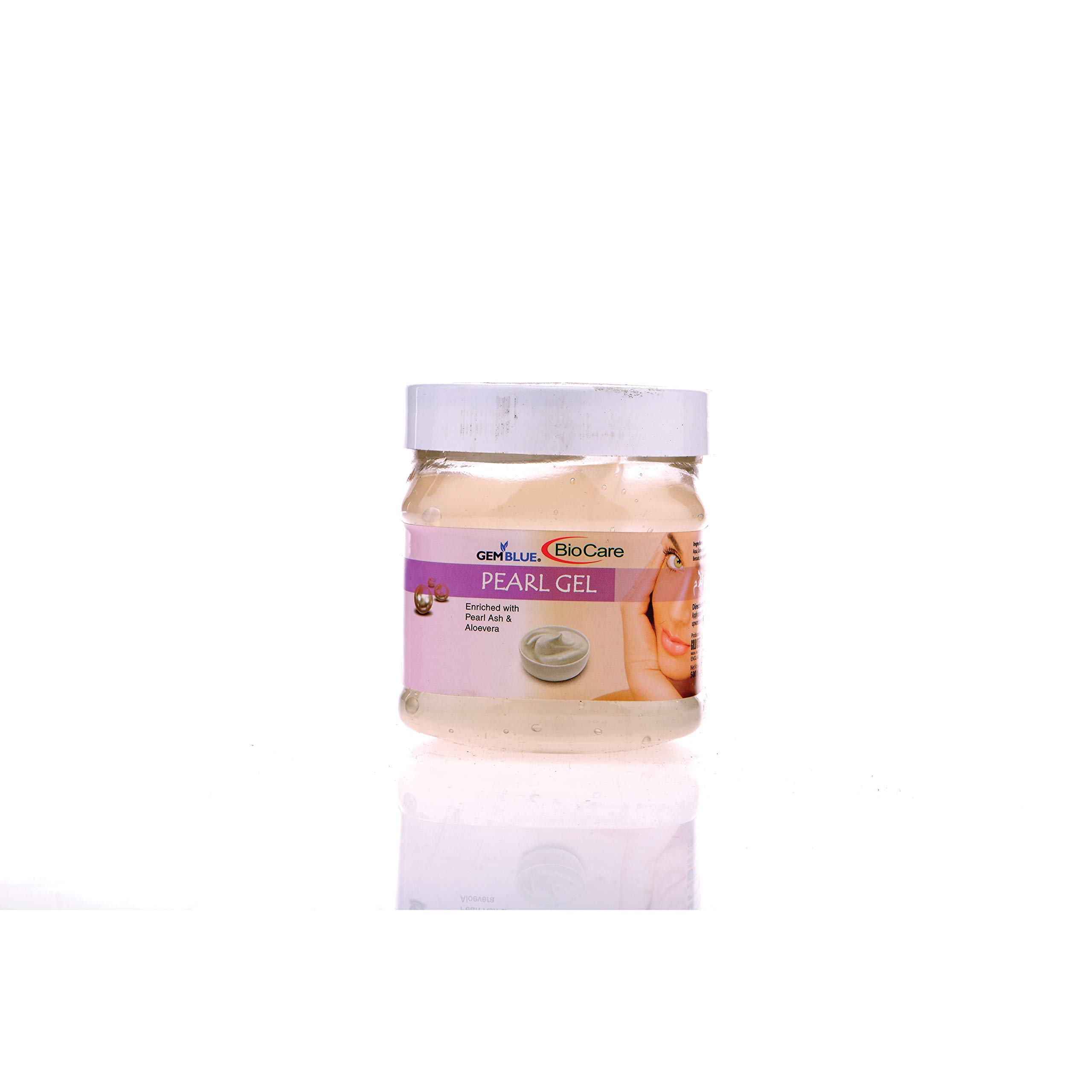GEMBLUE BioCare Pearl Gel - 500ml Hydrating & Brightening Face & Body Gel for Glowing Skin | Perfect for Daily Skincare & Post-Sun Care