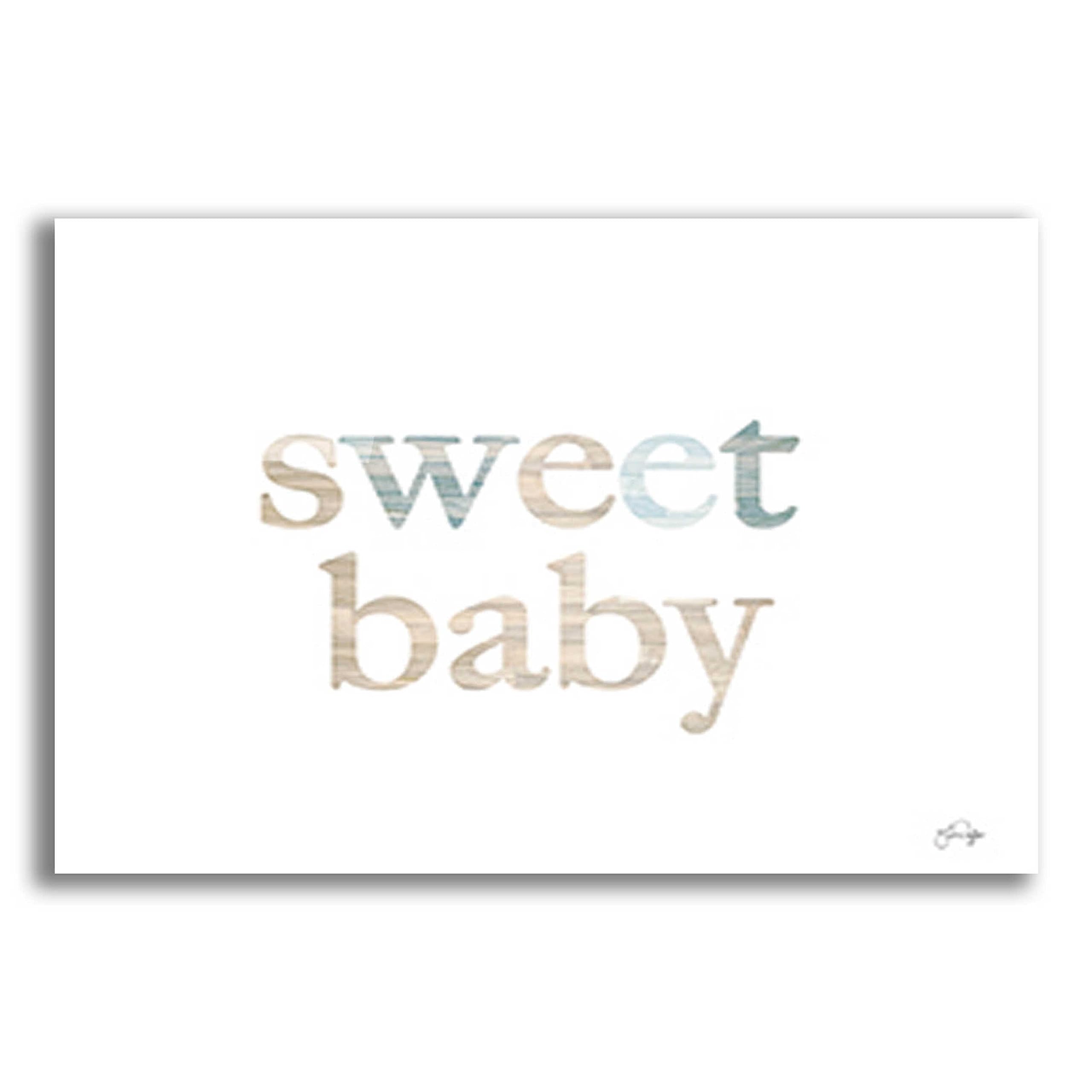 Epic Art 'Sweet Baby' by Yass Naffas Designs - Premium Acrylic Glass Wall Art 24x16 Inches - Modern Home Decor for Nursery, Bedroom & Living Room