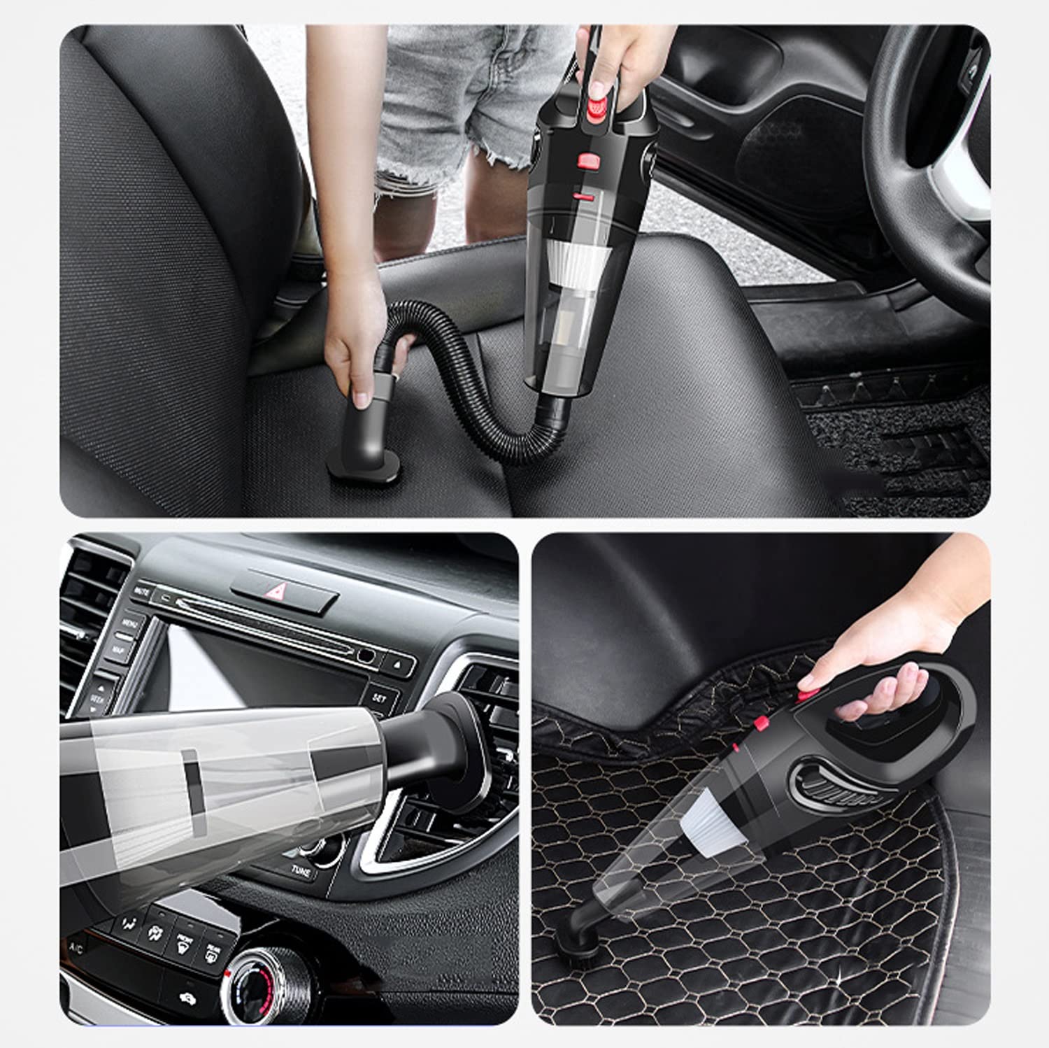 Portable Cordless Handheld Vacuum Cleaner - 120W High Power, 6000Pa Strong Suction for Wet & Dry Cleaning - Ideal for Home, Car, Office & Pet Hair Removal | Quick Cleaning Solution for Floors, Carpets & Upholstery