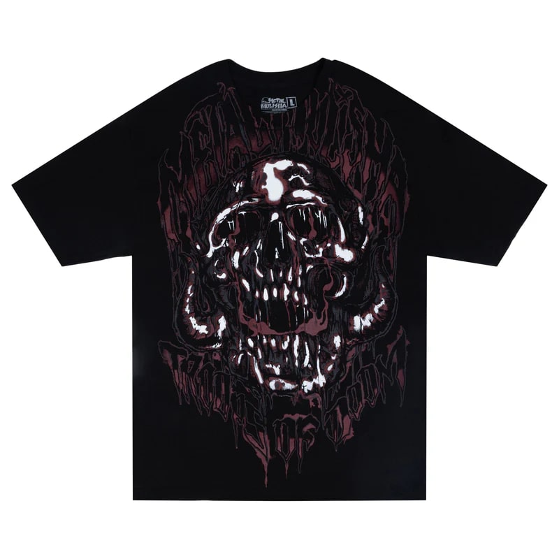 Metal Mulisha Rotten Graphic T-Shirt for Men - Skull Print Cotton Tee - Streetwear & Skate Style - Perfect for Concerts, Skateboarding & Casual Wear