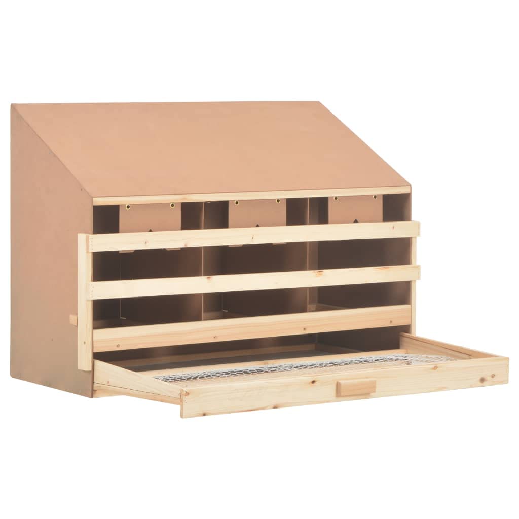 Premium 3-Compartment Chicken Laying Nest Box - 36.6