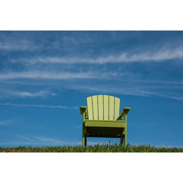 Premium Lakeside Adirondack Chair - Comfortable Outdoor Patio Furniture for Relaxing by the Water - Perfect for Backyards, Gardens, and Beachfronts