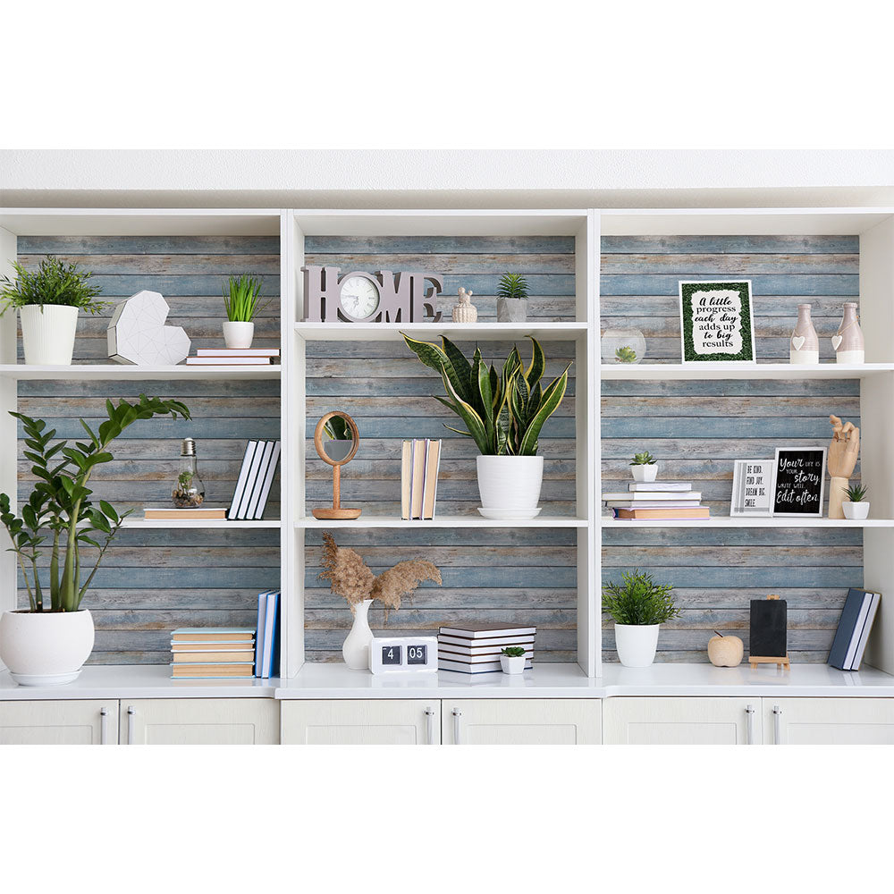 Self-Adhesive Beachwood Peel and Stick Wallpaper - Easy DIY Decorative Paper for Home, Bedroom, Living Room & Office - Perfect for Accent Walls, Furniture Makeover, and Room Decor