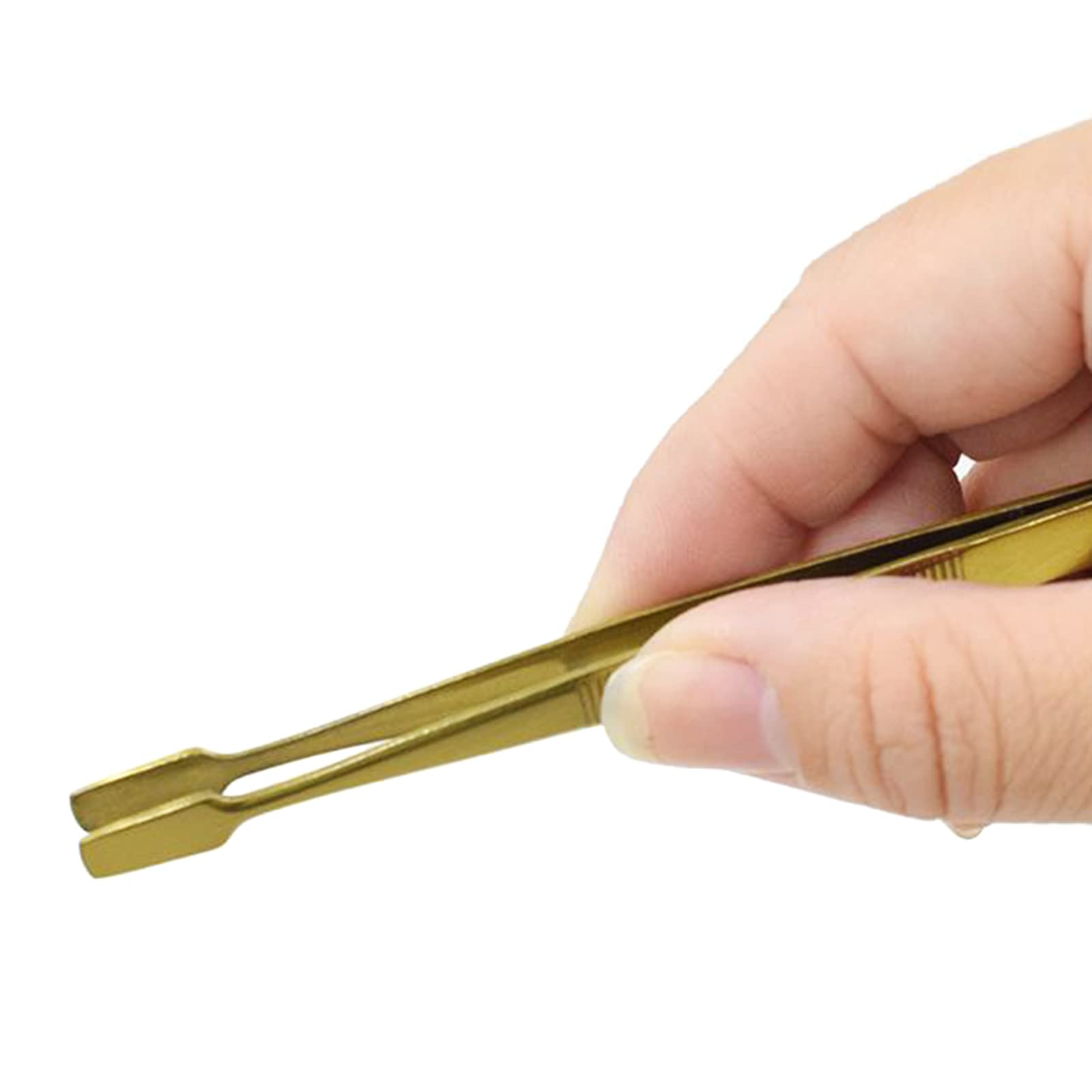 Professional Eyebrow Tweezers - Slant & Flat Tip for Precise Hair Removal, False Eyelash Application & Eyelid Sticker Placement - Perfect for Eyebrow Shaping, Makeup & Beauty Routine