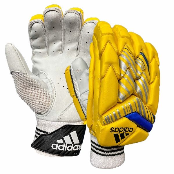 Adidas XT 1.0 Cricket Batting Gloves - Yellow & Blue IPL Edition | Lightweight & Durable Cricket Gloves for Professional & Amateur Players | Perfect for Cricket Matches, Training & Practice Sessions