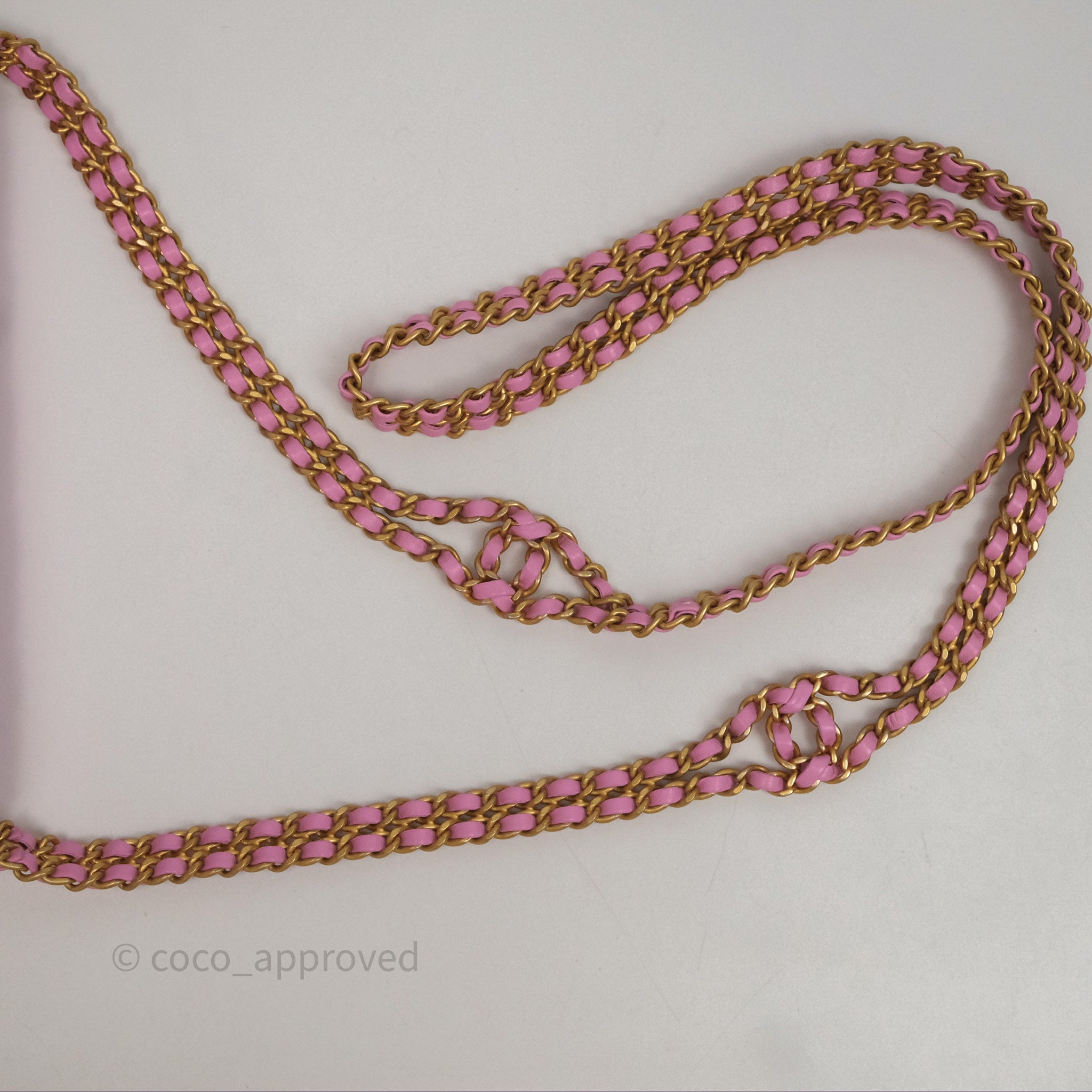 Chanel CC Chain Wallet On Chain WOC in Pink Lambskin with Aged Gold Hardware - Luxury Crossbody Bag for Women, Perfect for Evening Out & Special Occasions