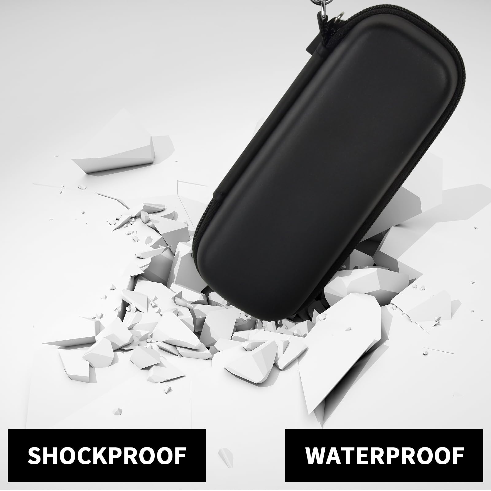 Logitech R400 R500 Wireless Presenter Remote Clicker Case - ANKHOH Zippered Mesh Storage Organizer Bag for Pointer & Accessories (Black) - Perfect for Business Meetings, Presentations & Travel