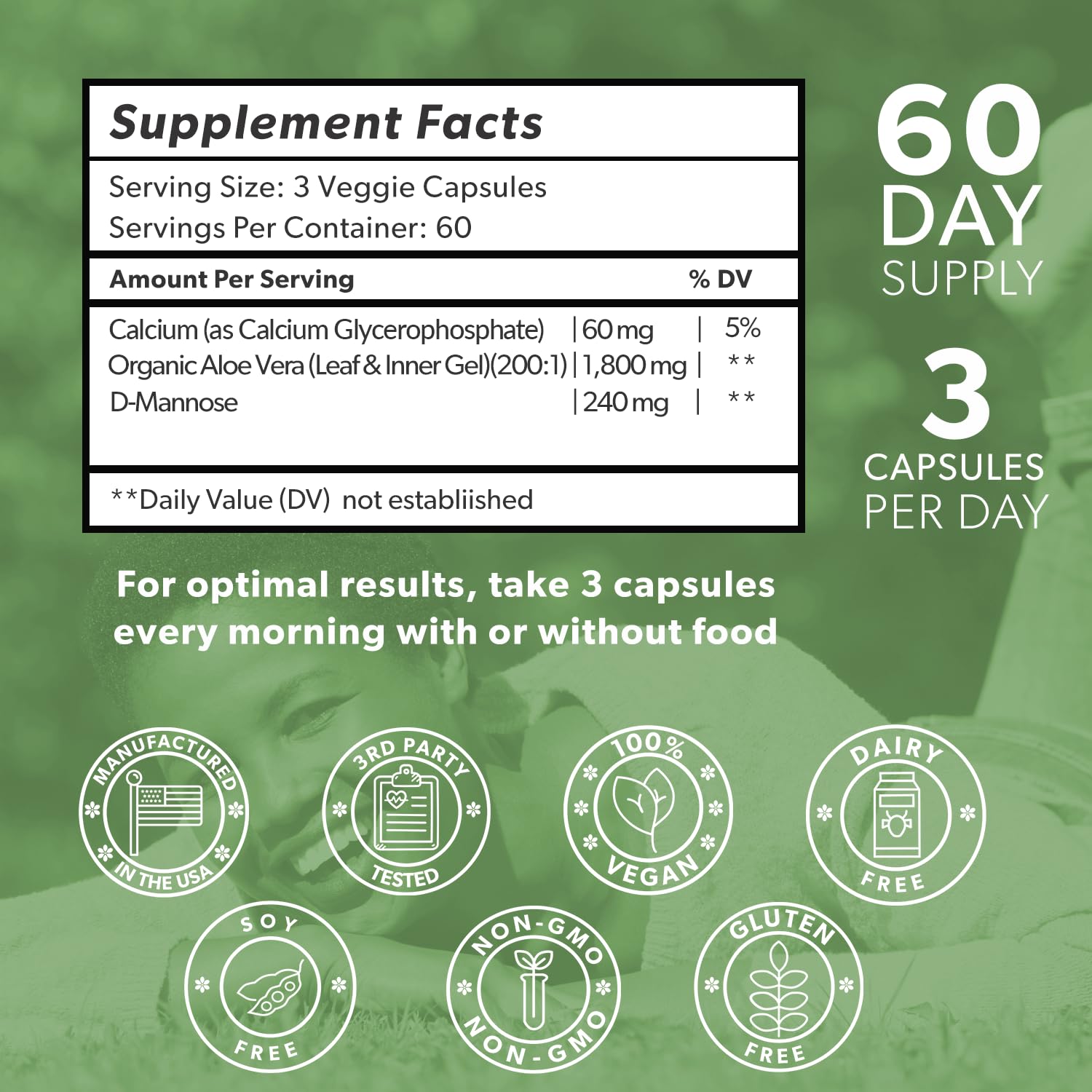 Intimate Rose Aloe Vera Supplement & Vibrating Calcium Pelvic Wand - Pelvic Muscle Therapy Device for Women's Health | Postpartum Recovery & Menopause Support