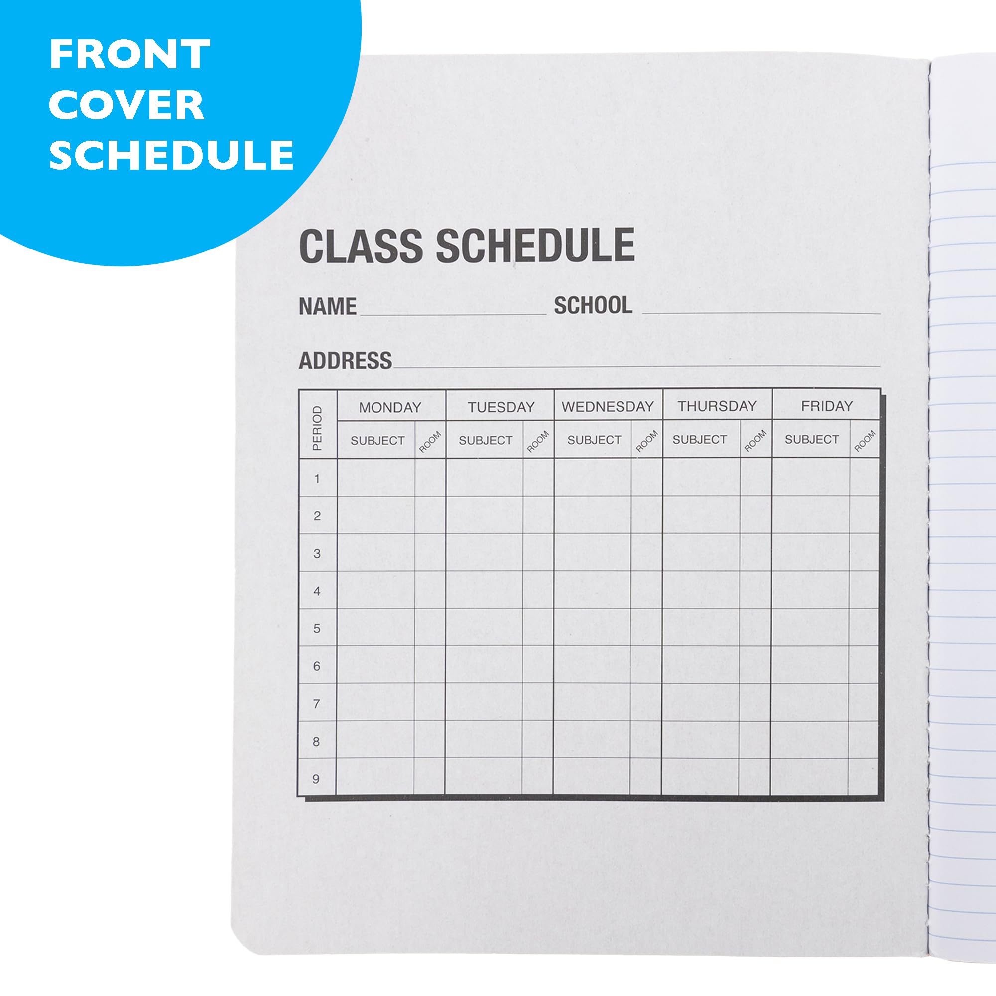 BAZIC 100-Sheet Wide Ruled Composition Notebook - Premium Black Marble Design Writing Journal for School, Office & College Students | 48-Pack Bulk Set | Perfect for Note Taking, Journaling & Homework Assignments