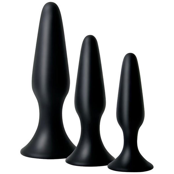 Adam & Eve Silicone Booty Boot Camp Anal Plug Training Kit – Beginner to Advanced Butt Plug Set for Comfortable Anal Play, Perfect for Couples & Solo Use at Home
