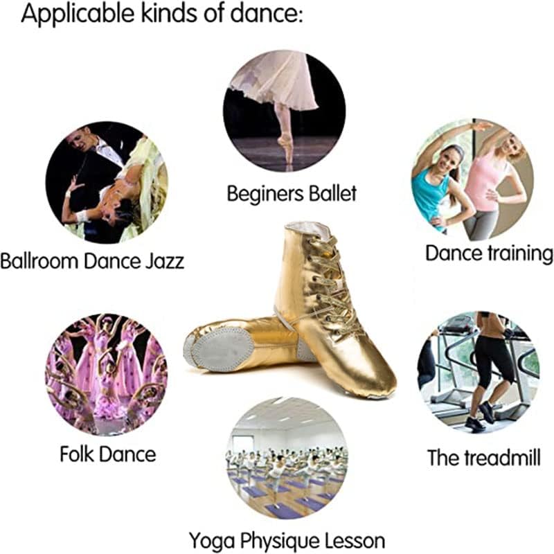 MSMAX Women's & Men's Jazz Dance Shoes - Comfortable Ankle Boots for Ballet, Jazz, and Modern Dance - Perfect for Dance Classes, Performances, and Practice