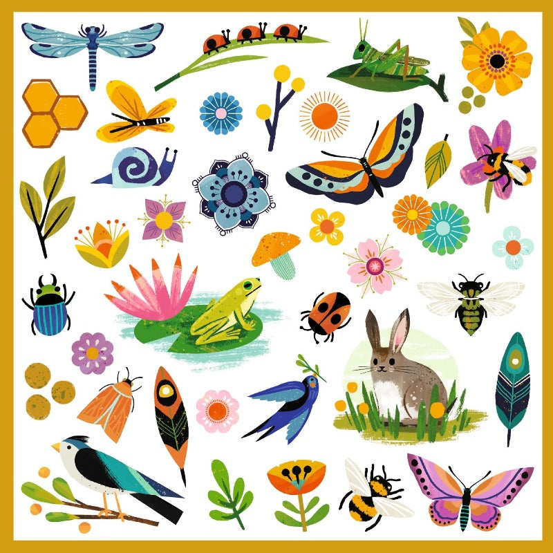 Vibrant Garden Themed Stickers - Floral, Butterfly & Nature Decals for Scrapbooking, Journals & DIY Crafts - Perfect for Home Decor, Planner Stickers & Gift Wrapping