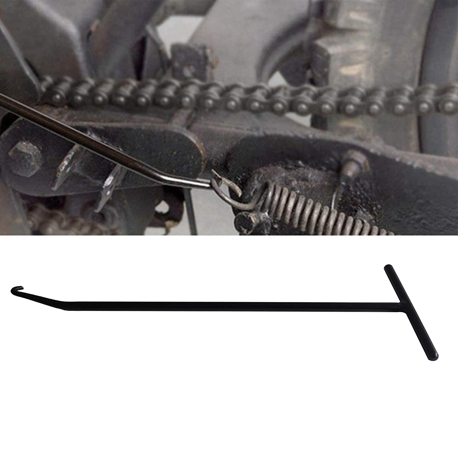 10 Inch/25 cm Motorcycle Exhaust Spring Puller Tool - Heavy Duty T-Handle Hook Removal Tool for Muffler, ATV, Dirt Bike & Snowmobile | Perfect for Garage Repairs & DIY Maintenance