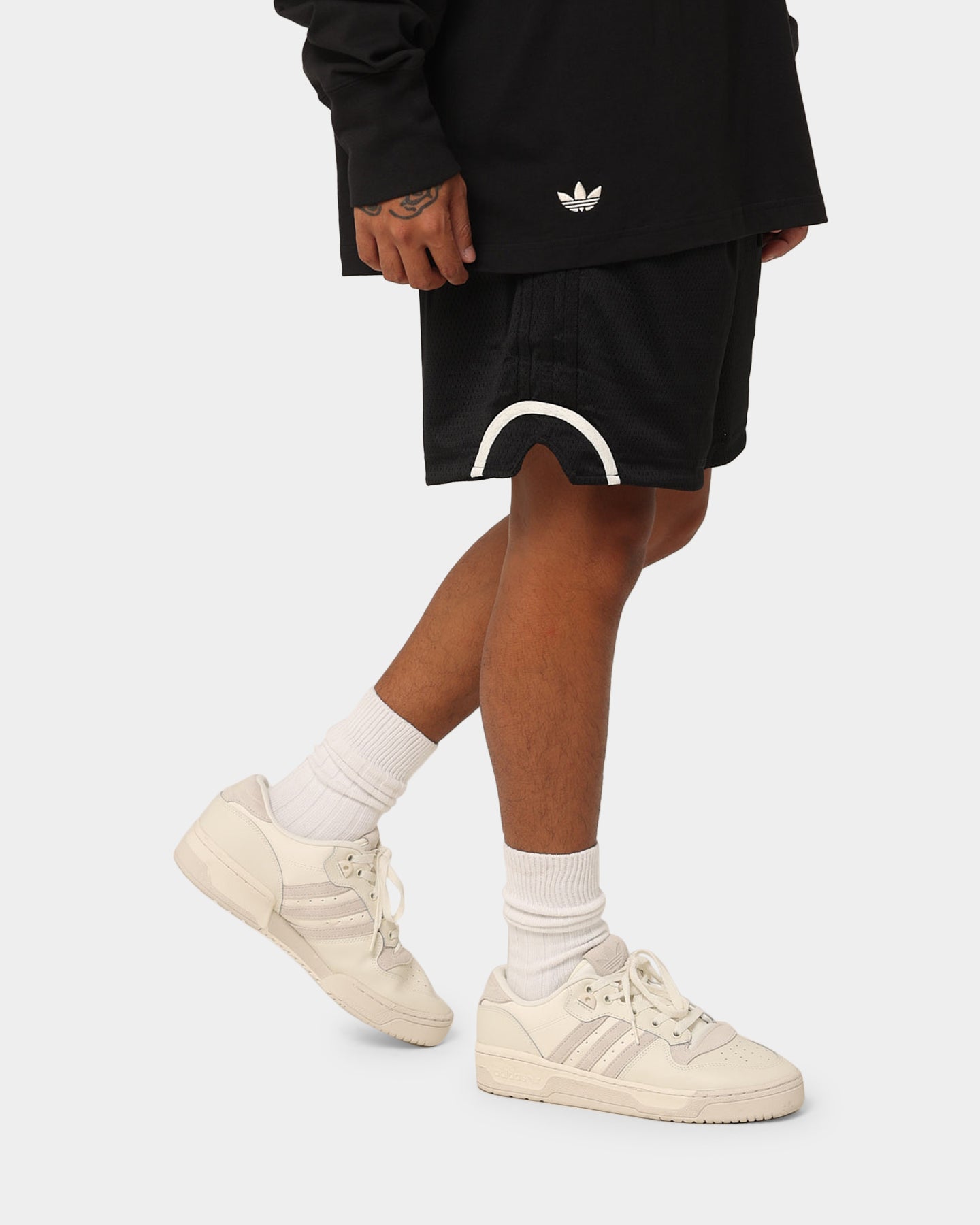 Adidas Men's Basketball Shorts - Breathable Mesh Fabric, Black/Silver - Perfect for Training, Gym, and Casual Wear
