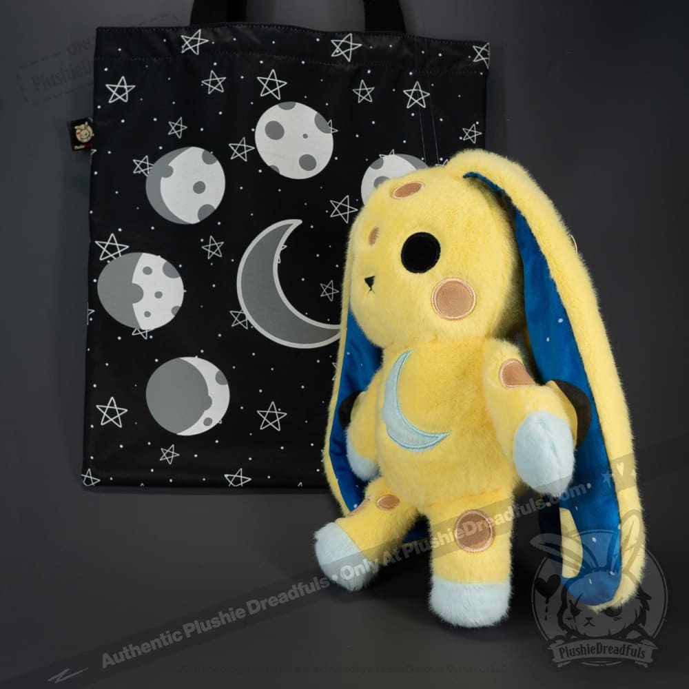 Plushie Dreadfuls Full Moon Bunny Stuffed Animal - Soft Cuddly Plush Toy for Kids, Gifts & Halloween Decor