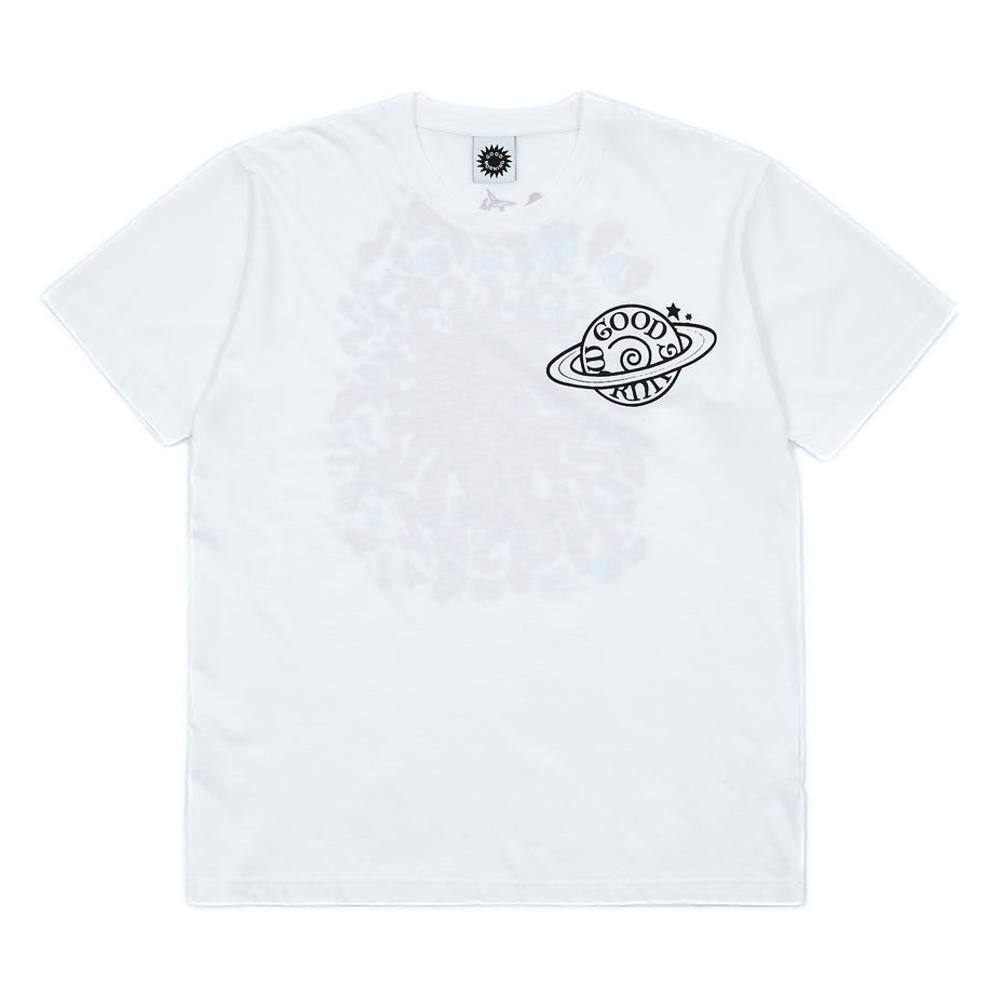 Good Morning Tapes Sun Signs SS Tee White - Stylish Casual T-Shirt for Everyday Wear & Street Fashion