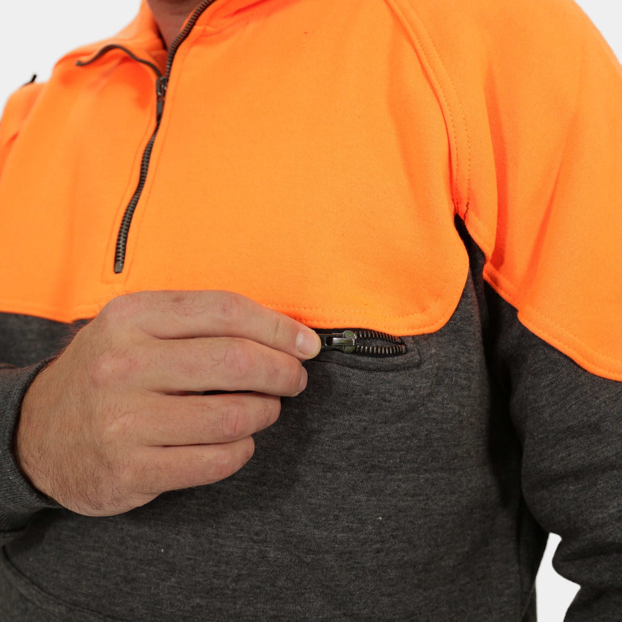 Peak Quarter Zip Sweater for Men - Lightweight Fleece Pullover with Zipper, Comfortable Casual & Outdoor Wear for Hiking, Running, and Travel