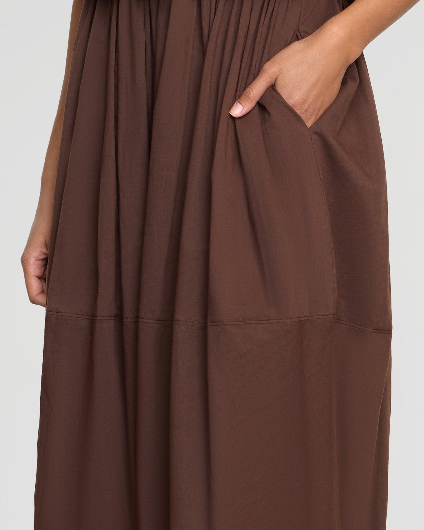 Volta Tiered Organic Cotton Dress - Women's Flowy Boho Summer Dress for Beach, Vacation & Casual Wear