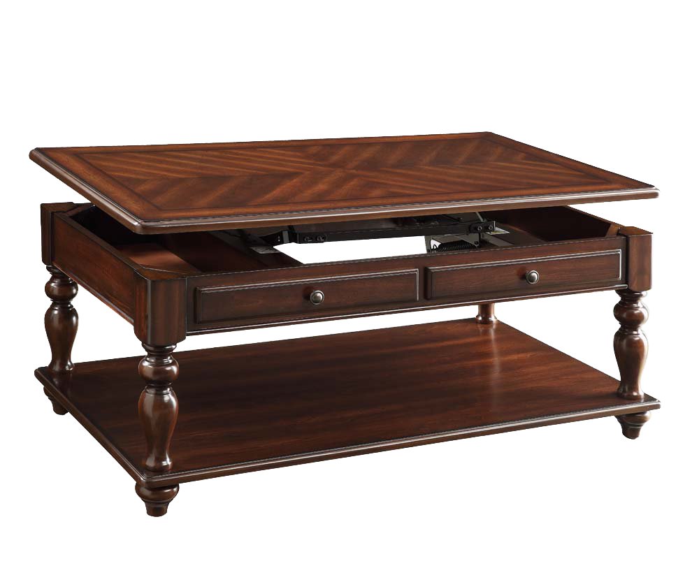 ACME Furniture Farrel Lift Top Coffee Table in Walnut - Perfect for Living Room, Home Office & Small Spaces