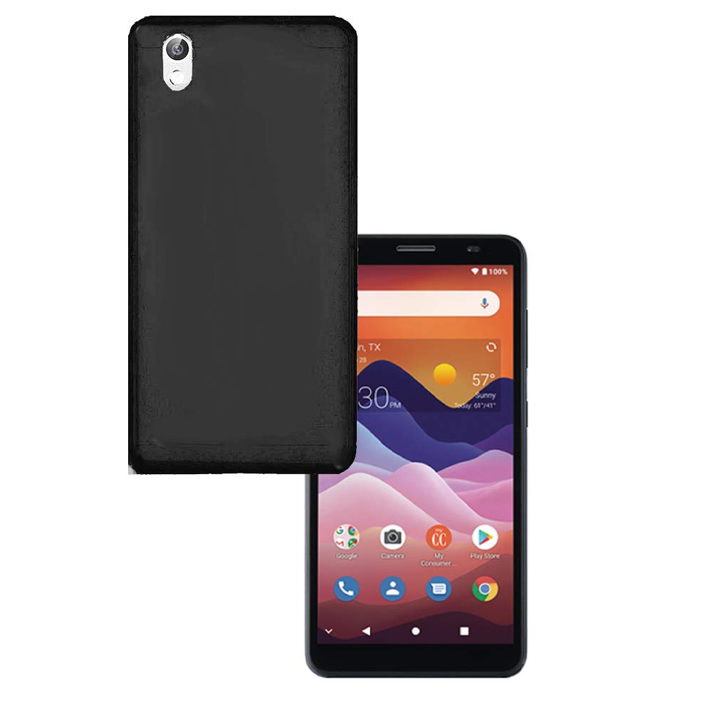 Durable ZTE Avid 579 Phone Case - Shockproof Gel Cover for Consumer Cellular Avid 579 | Flexible TPU Protective Case (Black) - Perfect for Everyday Use & Outdoor Activities