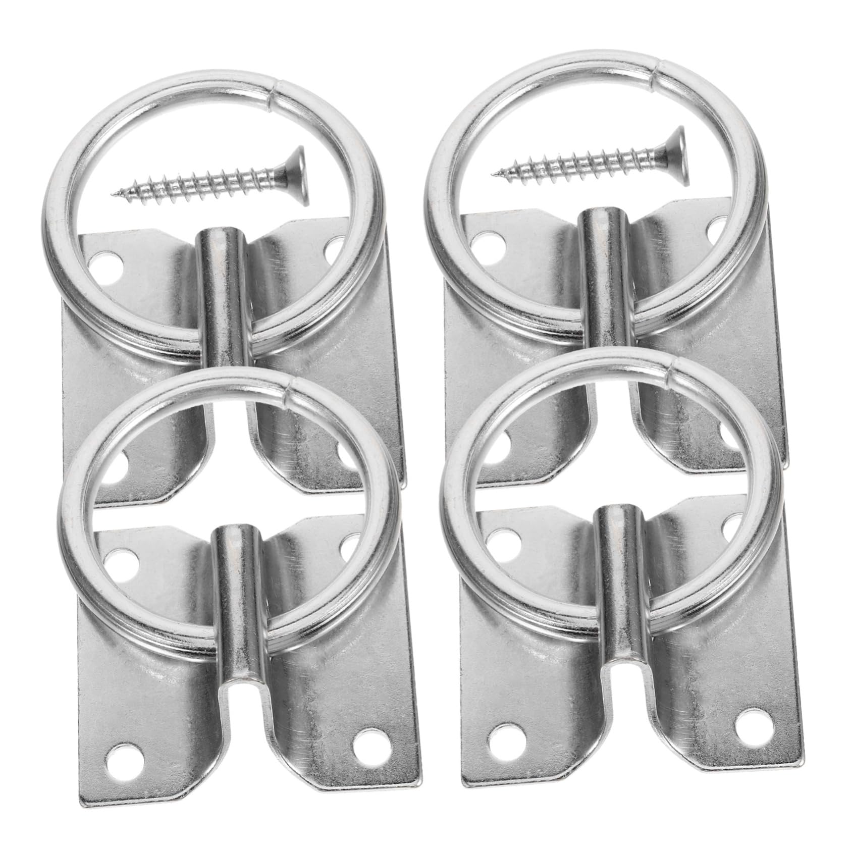 INOOMP 4 Pack Heavy Duty Horse Stall Tie Ring - Durable Buffering for Safe Horse Pulling & Tethering | Perfect for Barns, Stables & Trailering Scenes