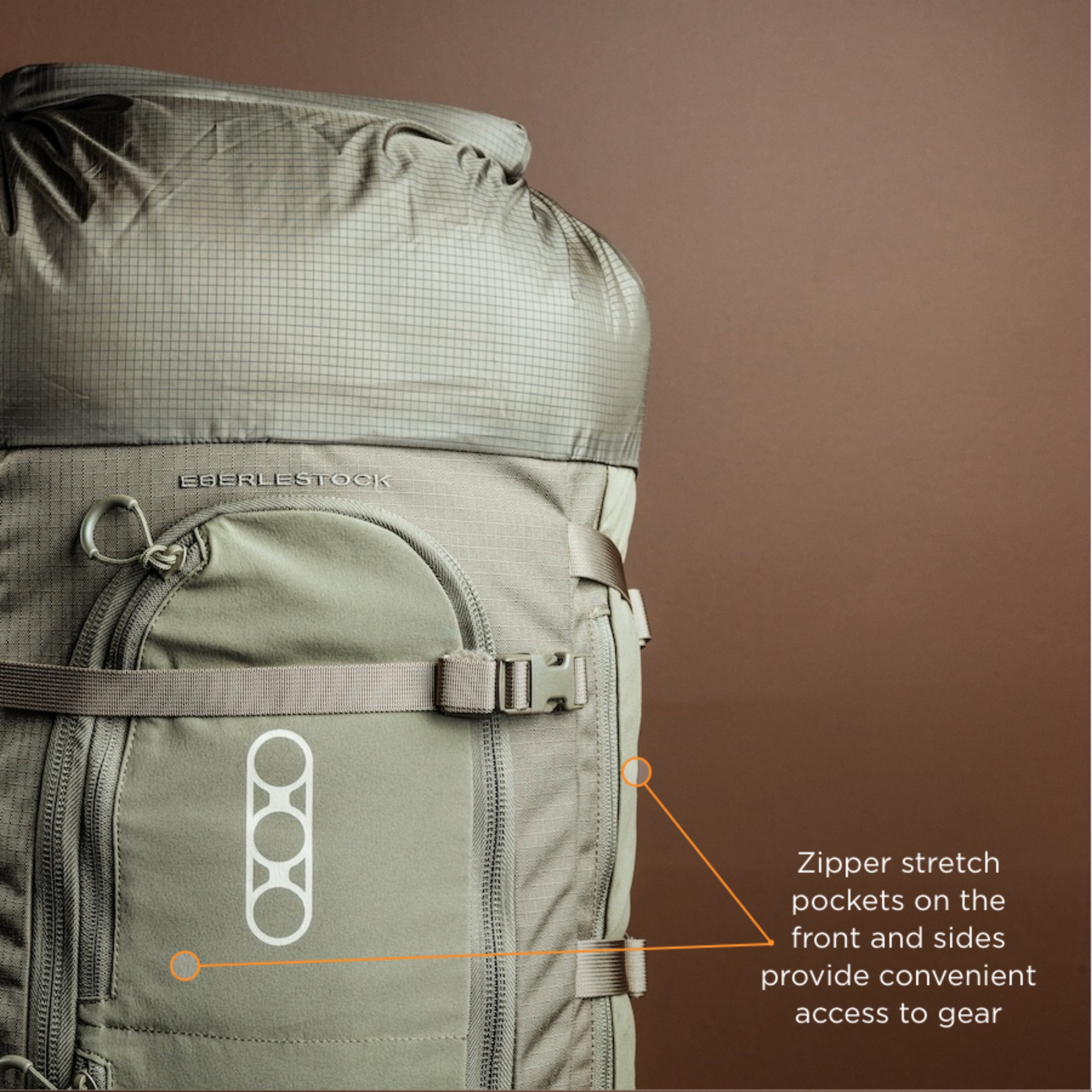 Eberlestock Brooks 3500 Lightweight Backpack with Hydration Bladder Sleeve & Zippered Front Pockets - Perfect for Hiking, Camping, and Outdoor Adventures | Pre Order