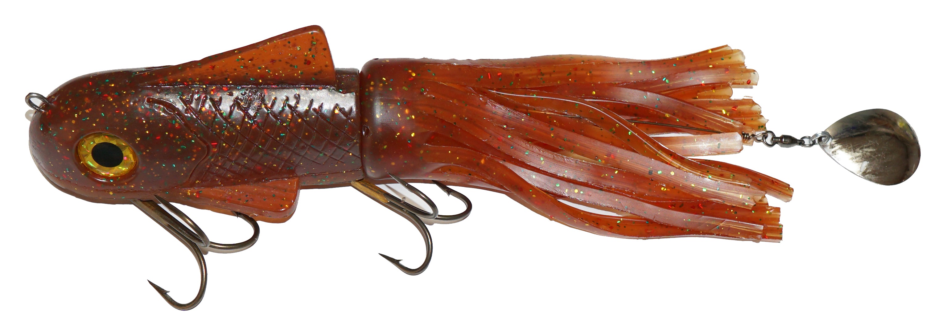 Boss Shad Small Hybrid Fishing Lure - Topwater Bass Crankbait for Freshwater & Saltwater - Perfect for Casting, Trolling, and Jigging