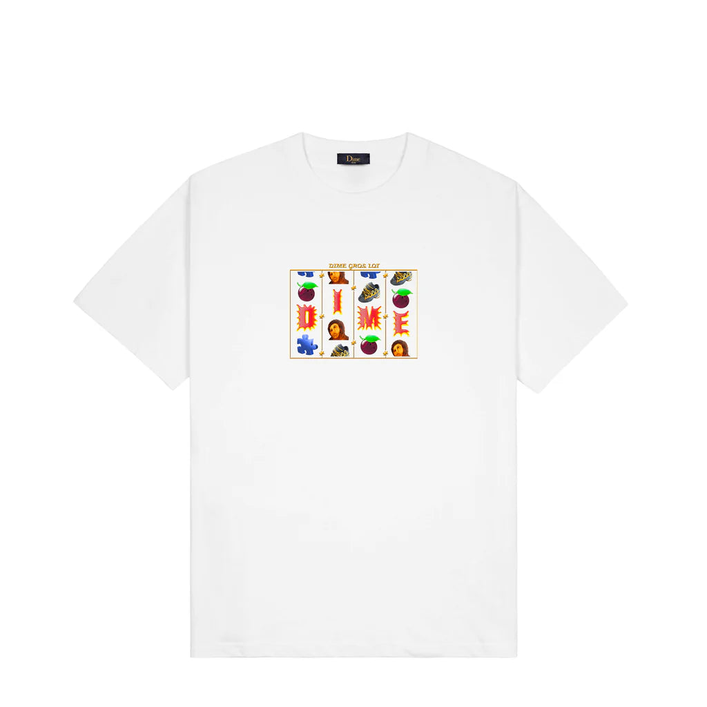 Dime VLT T-Shirt for Men - Premium Cotton White Tee - Comfortable Casual Wear for Everyday & Street Style