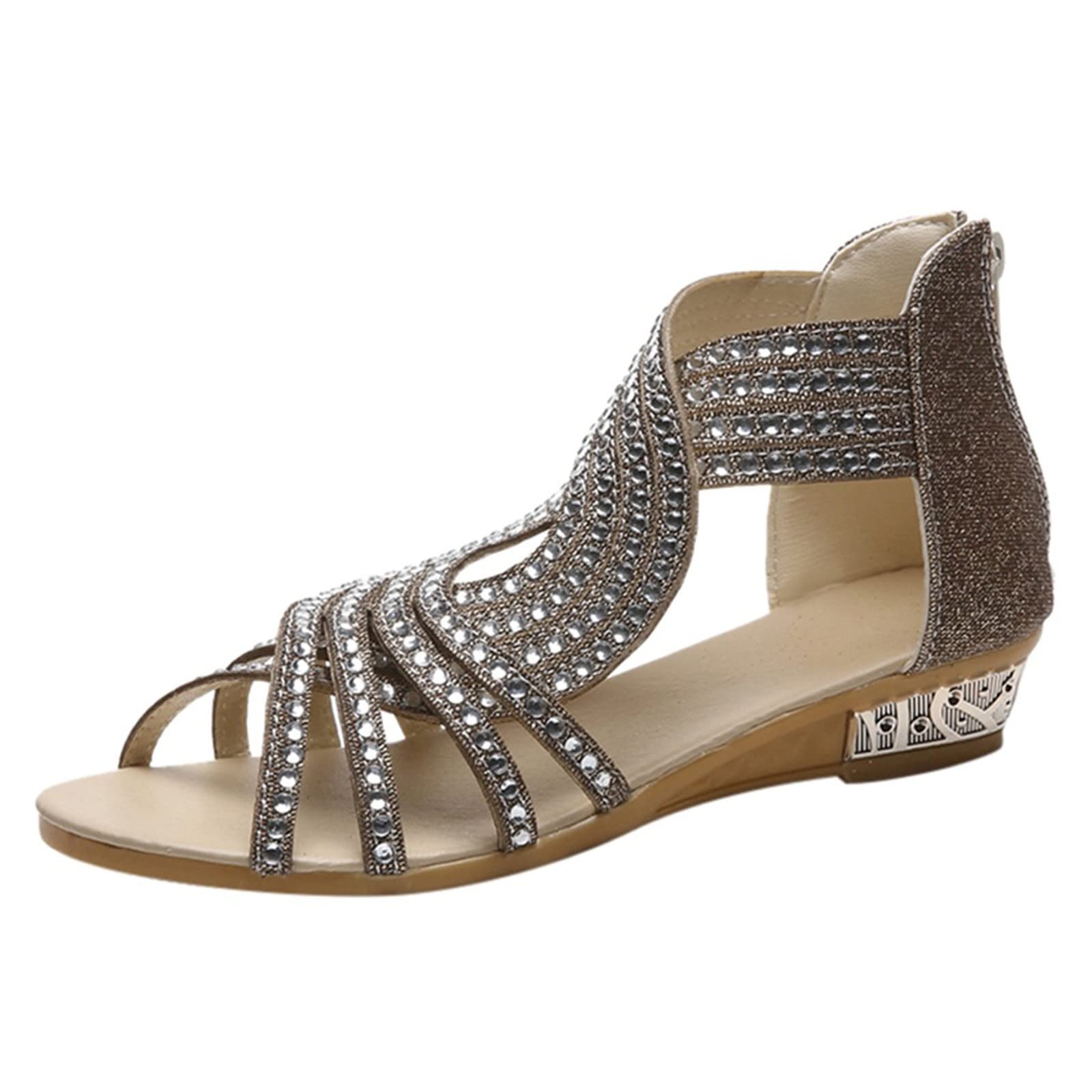 Women's Open Toe High Heel Sandals - Comfortable Stiletto Party Pumps with Massage Slippers Design | Perfect for Evening Events, Weddings & Night Out