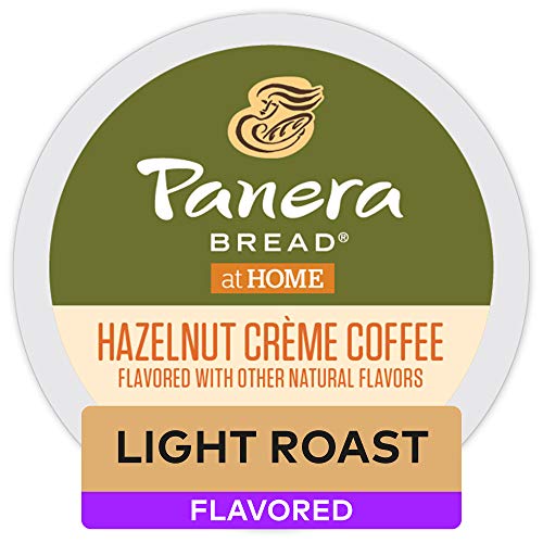 Panera Bread Hazelnut Crème Light Roast Coffee Pods - 48 Count Single-Serve Keurig K-Cup Compatible | Perfect for Home, Office & Breakfast Brewing