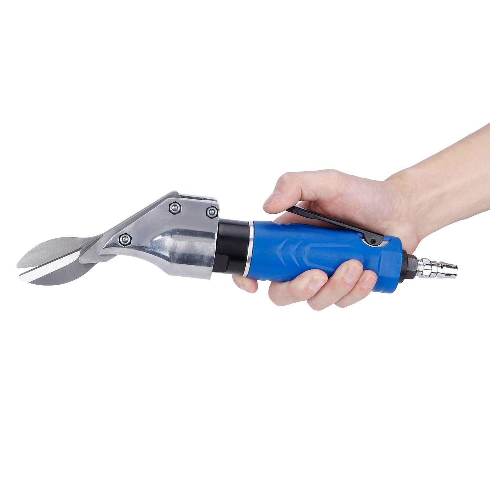 Alvinlite Heavy Duty Pneumatic Air Shear Metal Cutter - Electric Air Scissor for Cutting Sheet Metal, Diamond Mesh, and Plate - Perfect for Metalworking, HVAC, and Automotive Repair