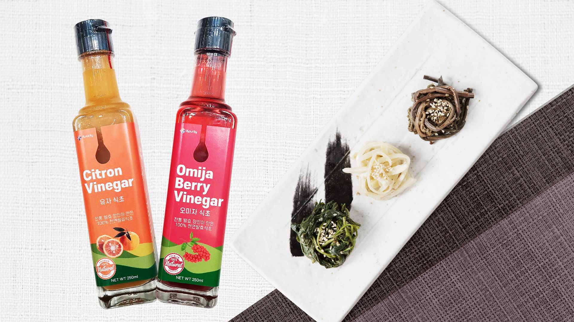 Organic Kpurity Omija Schisandra Berry Vinegar 250ml - 100% Natural, Non-GMO, Fermented Superfood for Immune Support & Digestion - Perfect for Smoothies, Salad Dressings & Wellness Shots