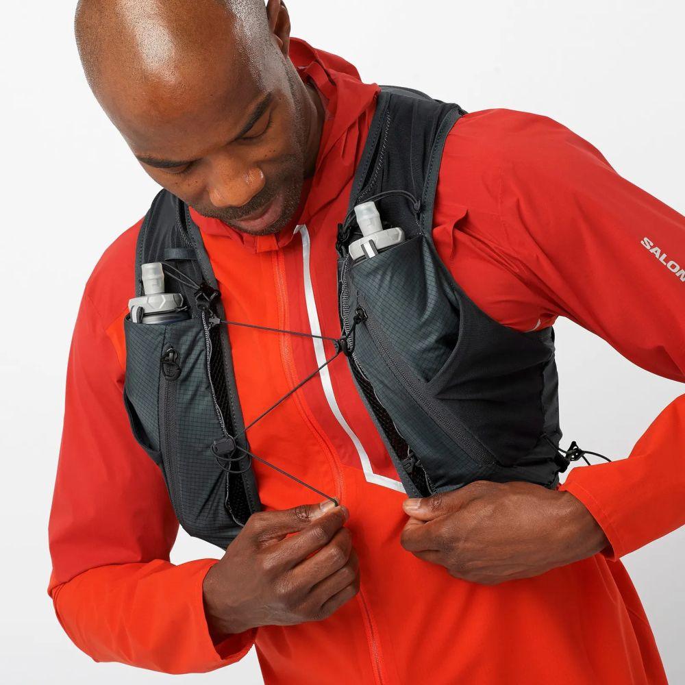 Salomon Unisex Adv Skin X Season 15 Hydration Vest Set - Lightweight Running Pack for Trail Runners & Hikers - Perfect for Long-Distance Running, Marathon Training & Outdoor Adventures