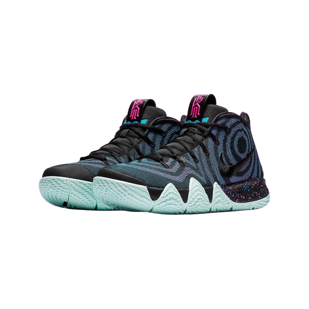 Nike Kyrie 4 80s Decade Pack Basketball Shoes - Black/Laser Fuchsia Retro Style for Men's Court Performance & Streetwear Fashion