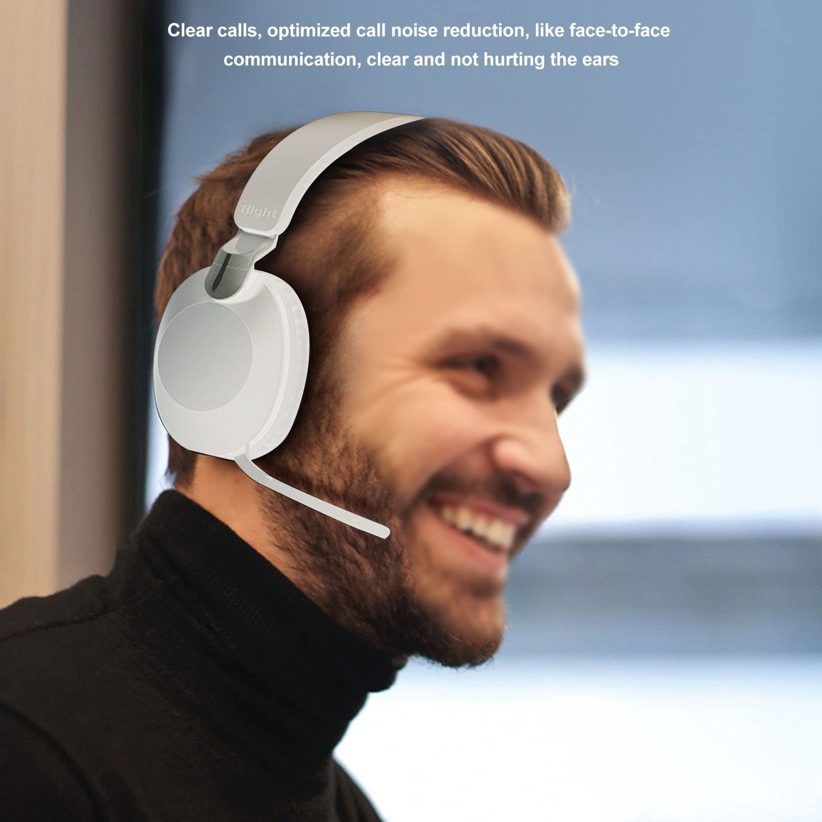 EIMSOAH Gaming Headset with Microphone - Foldable 5.1 Stereo Wired Headphones, Type C & Dual Mode for PC, Laptop, PS4, Xbox - Noise Cancelling for Online Gaming, Streaming & Video Calls (White)