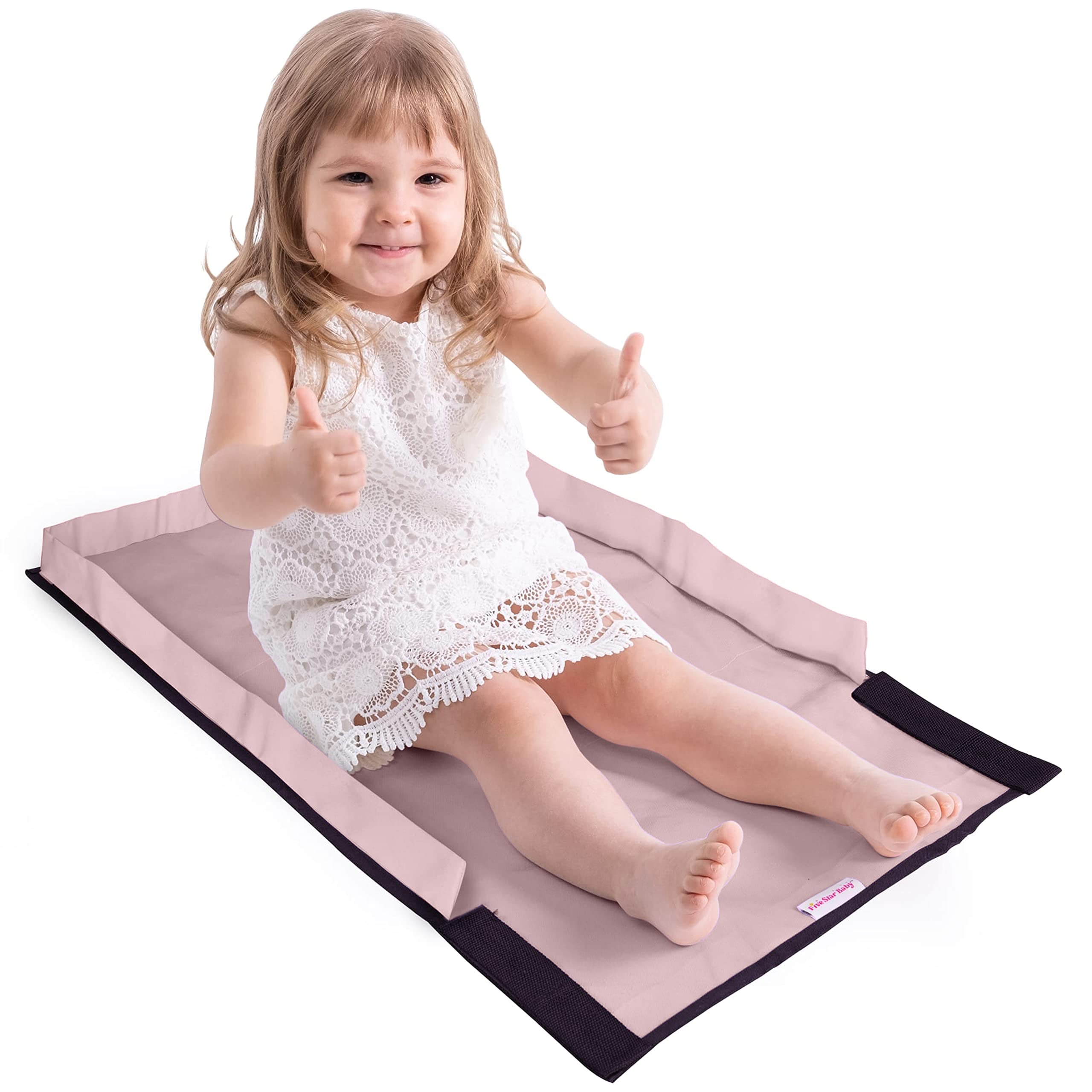 Premium Toddler Airplane Travel Bed - Comfortable Airplane Seat Extender for Kids | Essential In-Flight Sleep Solution for Toddlers (Pink) - Perfect for Long Flights & Family Vacations