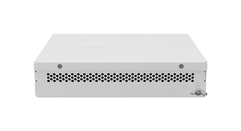 MikroTik CSS610-8G-2S+IN 8-Port Gigabit Ethernet Switch with 2 SFP Ports, 10/100/1000Mbps, PoE Support, White - Ideal for Home Office, Small Business Networks & Smart Home Setups