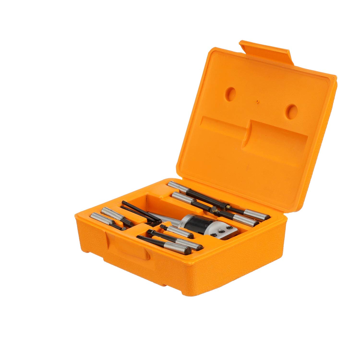 HHIP 1001-0106 3 Piece Boring Tool Set (2 Inch Head, R8-1/2 Inch Shank) - Precision Machining for Metalworking & Woodworking Projects