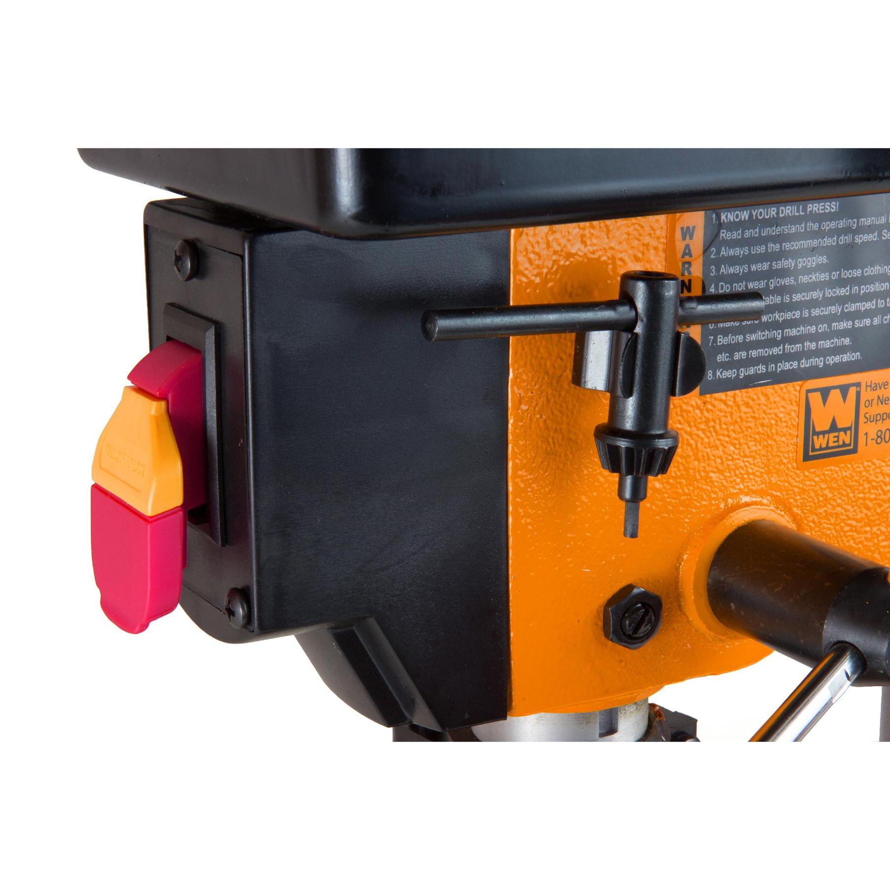 WEN R4208 8-Inch 5-Speed Drill Press - Refurbished | Precision Woodworking & Metal Drilling Tool for DIY Projects & Home Workshops