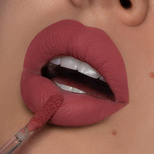 Damaris Cosmetics Vegan Hydrating Matte Liquid Lipstick - Cruelty Free, Paraben Free, Non-GMO (Morenza) | Long-Lasting Moisturizing Lip Color for Everyday Wear & Special Occasions