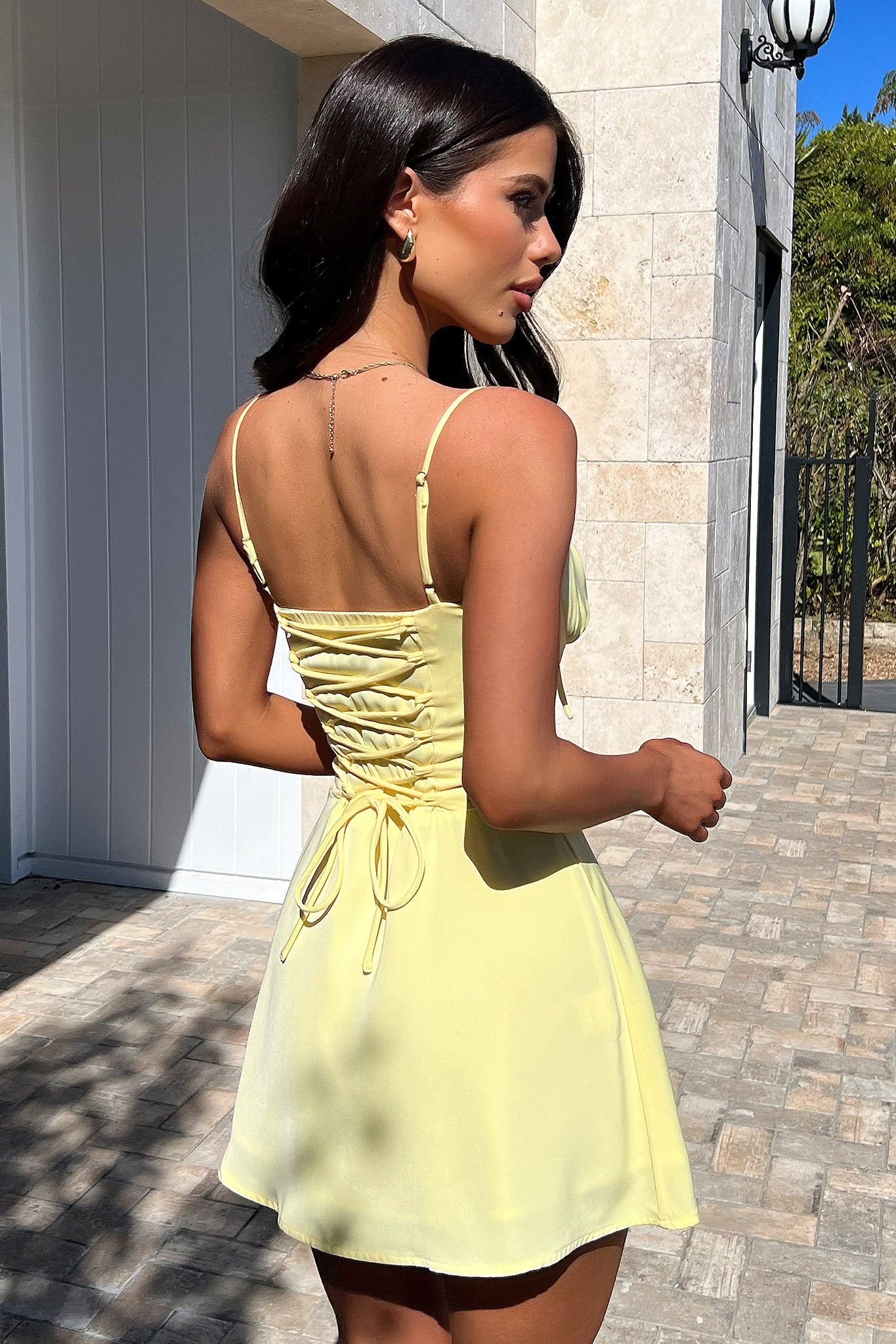 Magdalena Dress in Yellow - Elegant Flowy Summer Dress for Women | Perfect for Beach, Vacation & Casual Outings
