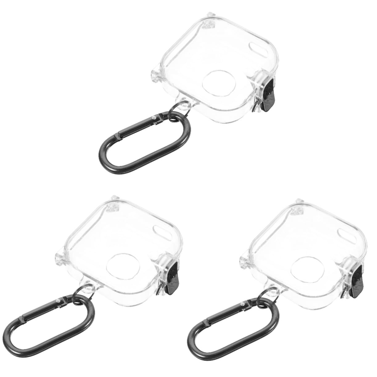 Gadpiparty 3 Pack Earphone Case with Switch Buckle - Mini Earbuds Storage Pouch for AirPods, Headphones & Earplugs - Perfect for Travel, Gym & Daily Use