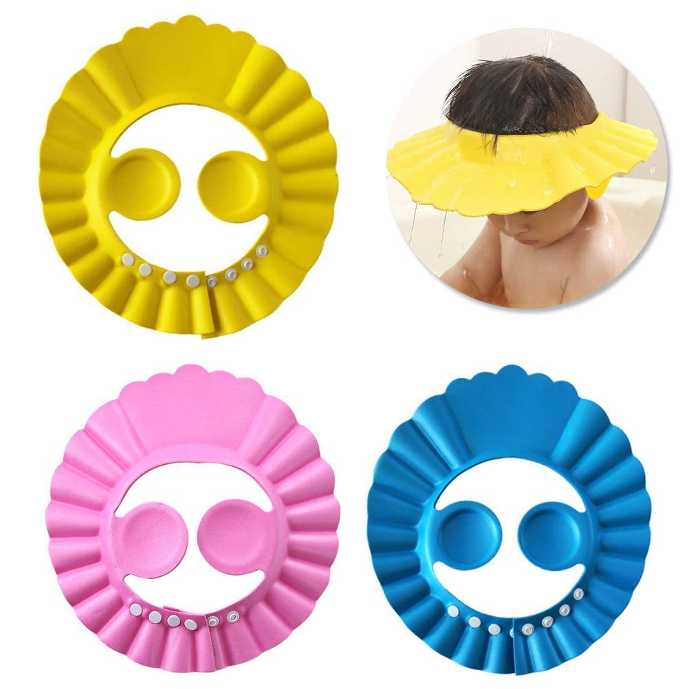 SPARSHMART Baby Shower Cap - Soft Bathing Cap for Infants, Waterproof Shower Protection for Newborns & Toddlers - Perfect for Bath Time, Hair Washing, and Swimming Lessons
