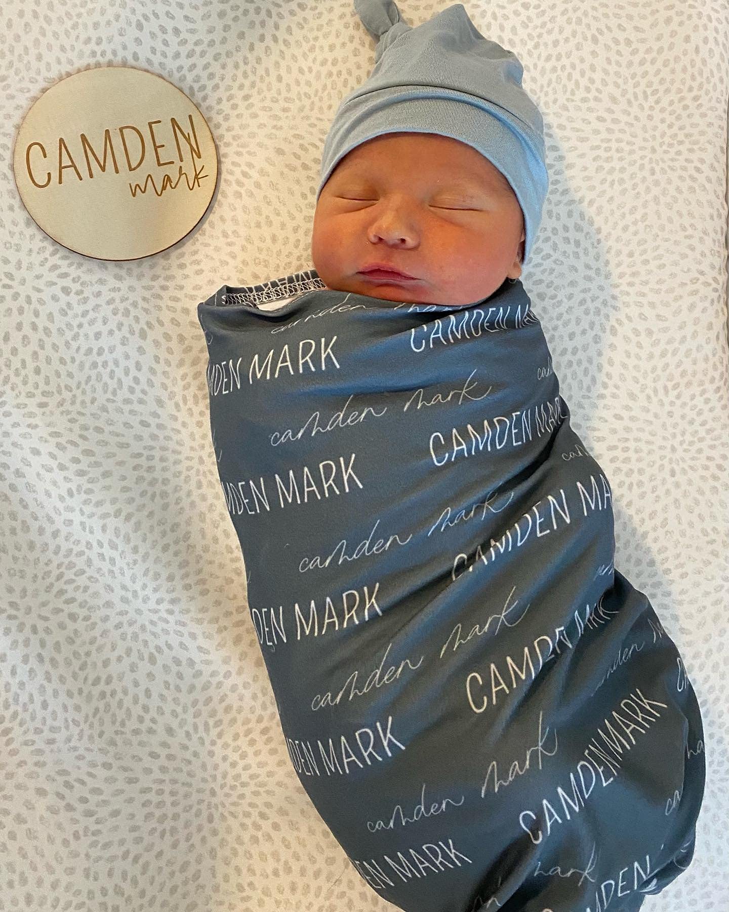 Personalized Baby Blanket with Name - Custom Monogrammed Swaddle Blanket for Boys & Girls | Unique Baby Shower Gift, Christening Present & Nursery Essential