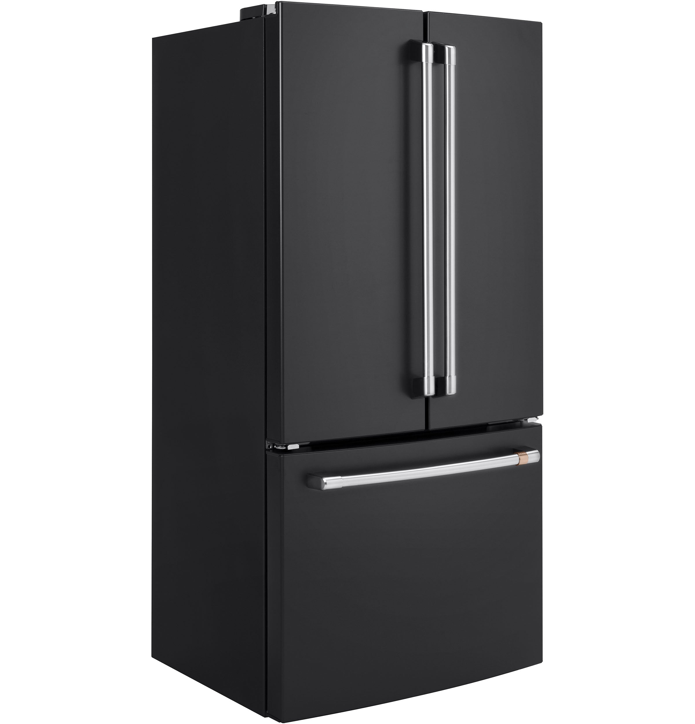Matte Black 33-Inch Counter Depth French Door Refrigerator - 18.6 Cu. Ft. Capacity, Energy Efficient, Stainless Steel Interior - Perfect for Modern Kitchens & Open-Concept Homes (Model: CWE19SP3ND1)