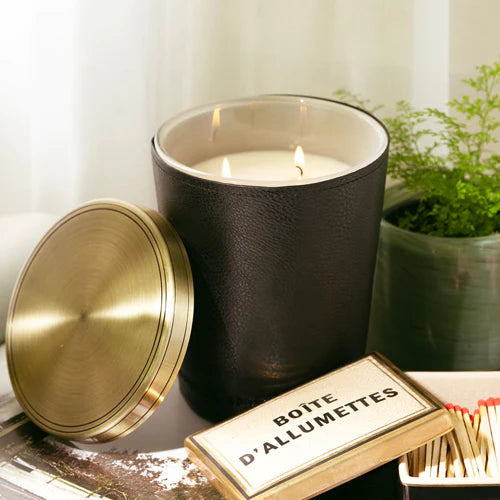Premium 900g Leather Candle Greenhouse - Handcrafted Scented Candle for Home Decor, Gifts & Aromatherapy | Perfect for Living Rooms, Bedrooms & Spa Relaxation