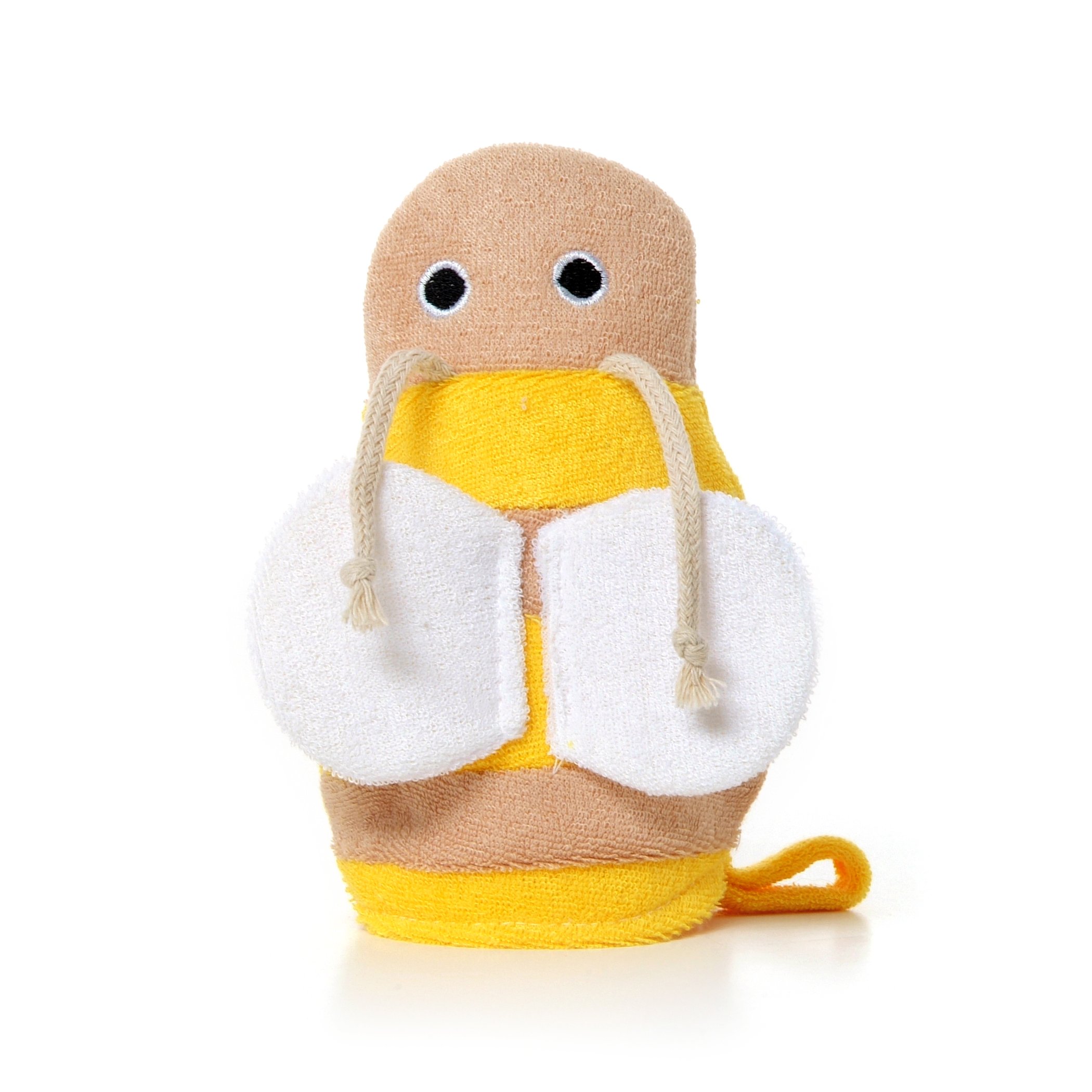 Little Twig Bumble Bee Bath Mitt for Baby - Soft Organic Cotton Washcloth with Adorable Bee Design - Perfect for Newborn Bath Time, Baby Shower Gifts & Gentle Skin Care