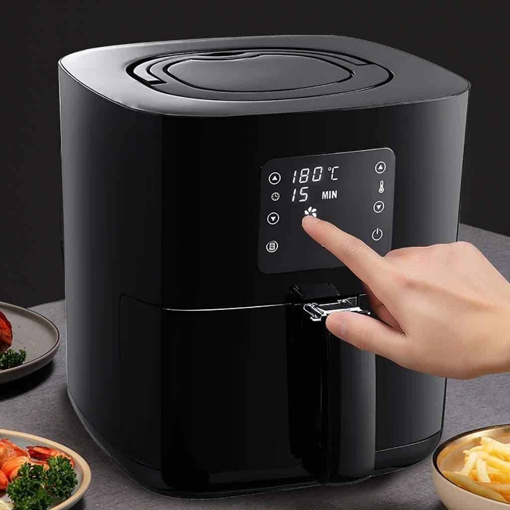 Best Stainless Steel Air Fryer with Removable Basket - Healthy Oil-Free Cooking for Family Meals, Snacks & Quick Dinners