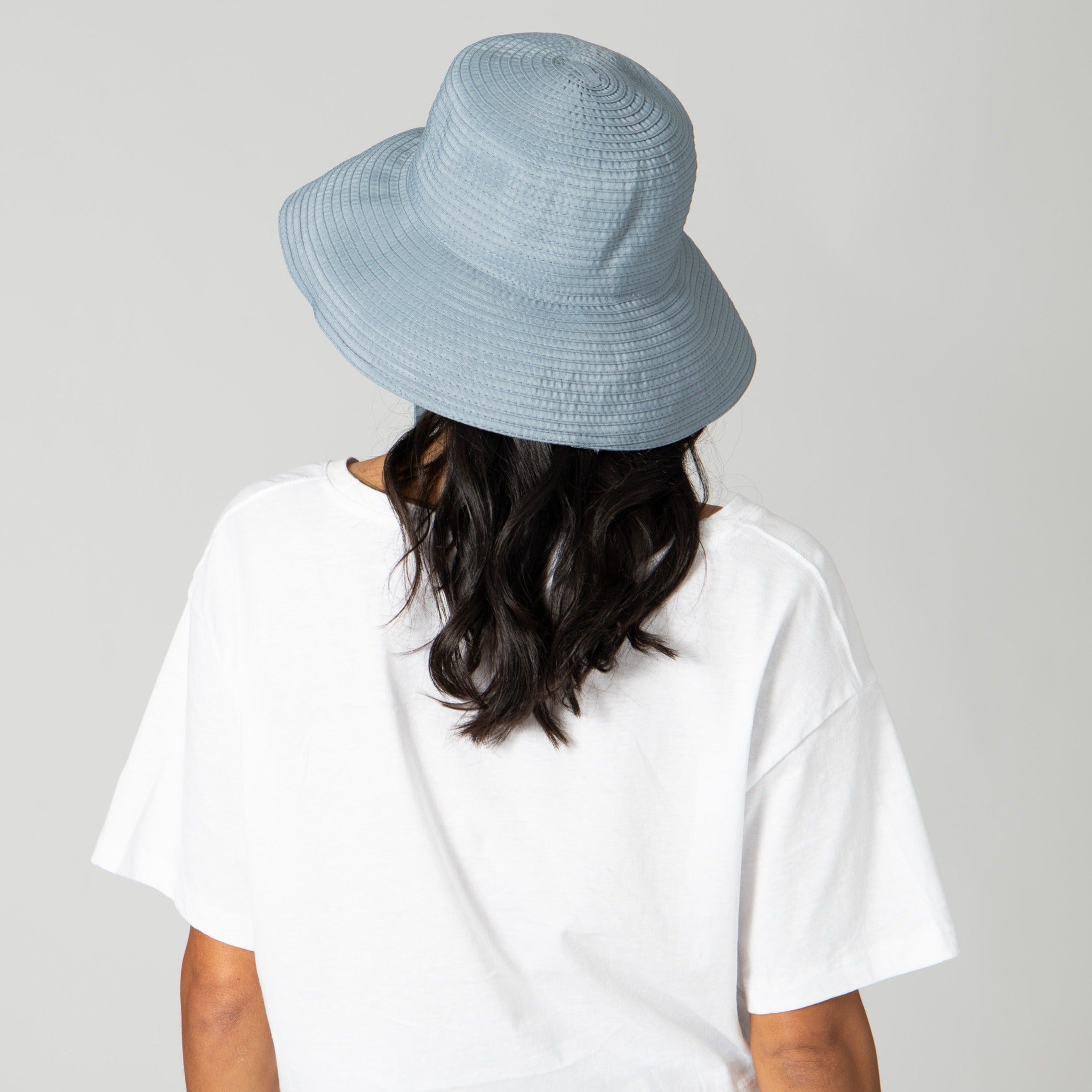 Stinson Women's Wide Brim Sun Hat with Removable Chin Cord & Ribbon - UPF 50+ UV Protection for Beach, Gardening & Outdoor Activities