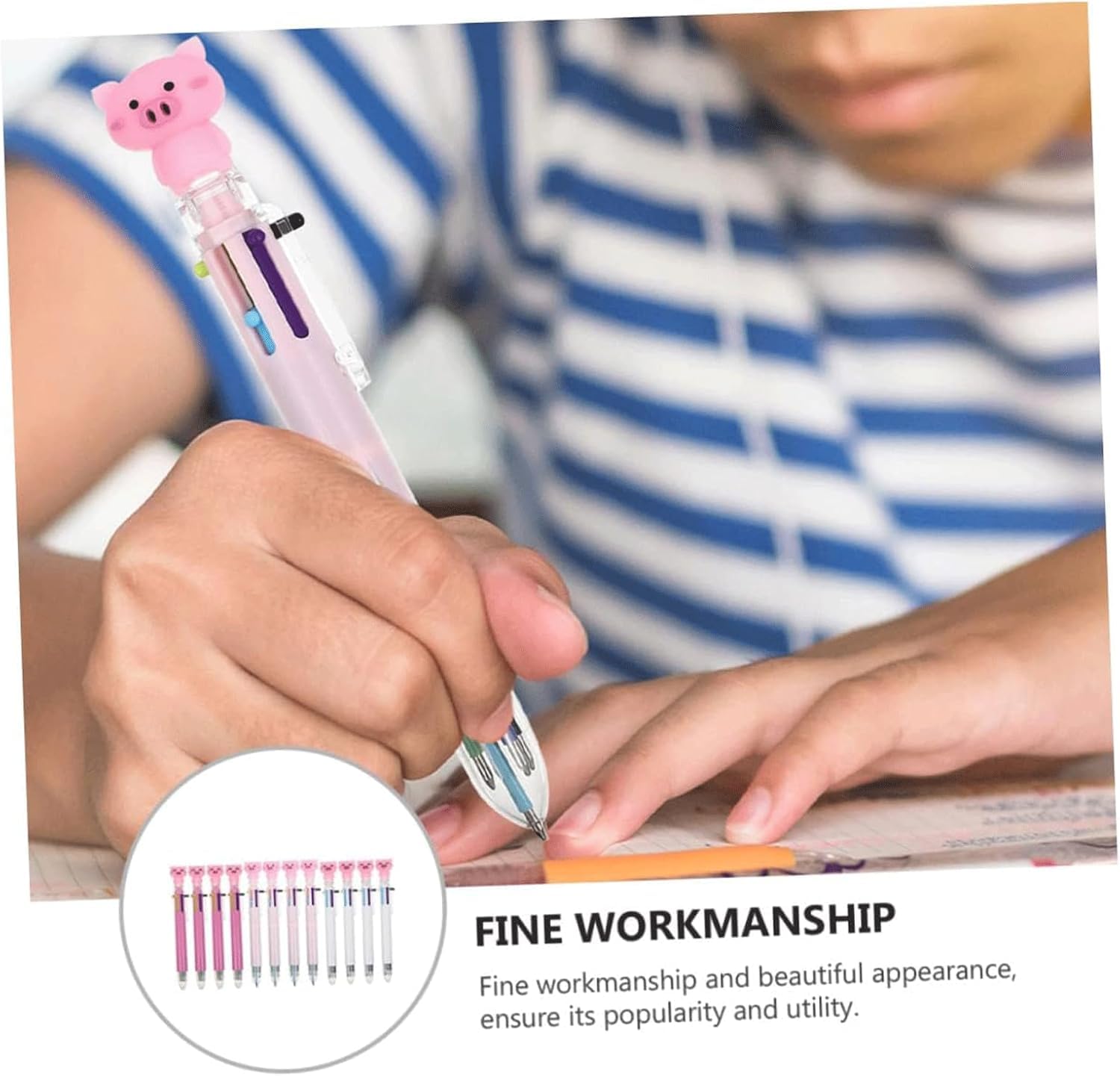12-Color Gel Pens Set - Smooth Writing Retractable Ballpoint Pens with Quick-Drying Ink for School, Office & Art Projects - Perfect for Note Taking, Journaling & Creative Drawing